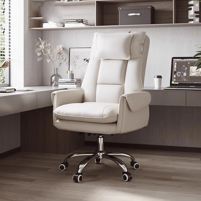 

Lazy Throne Office Chair Study Playseat Executive Comfortable Nordic Office Chair Leather Reading Taburete Trendy Furniture