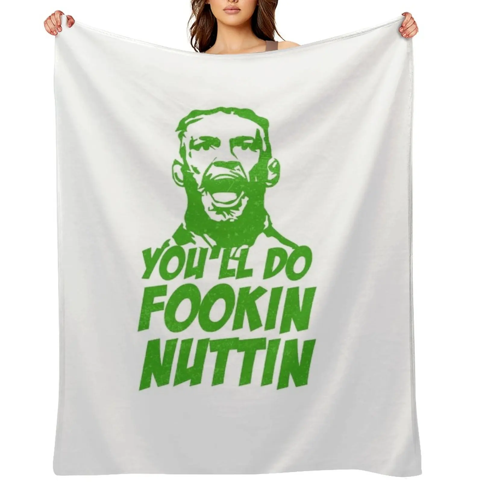 

You'll Do FOOKIN NUTTIN Funny Gift Throw Blanket Plaid Sofa Throw Beautifuls Cute Blankets