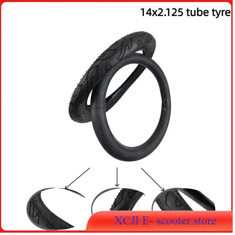 

14 Inch 14x2.125 Butyl Inner Tube for Ninebot One S2 A1 for Many Gas Electric Scooters E-Bike Unicycle Tyre