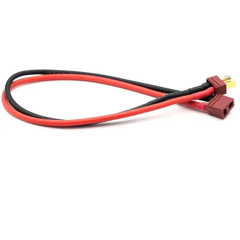 XT60 XT90 Deans T enchufe macho a T adaptador hembra Cable de extensión de enchufe T Cable de silicona 14AWG 12AWG 1 Uds