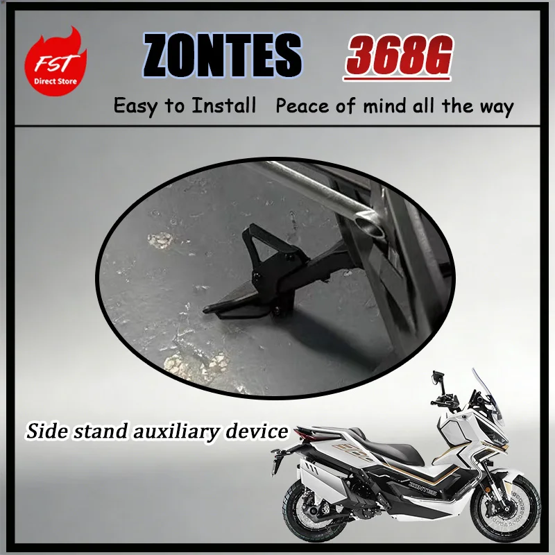 FOR ZONTES 368G/E/K CNC Aluminum Kickstand Side Stand Support Durable Stabilizer Motorbike Accessories for Enhanced Stability