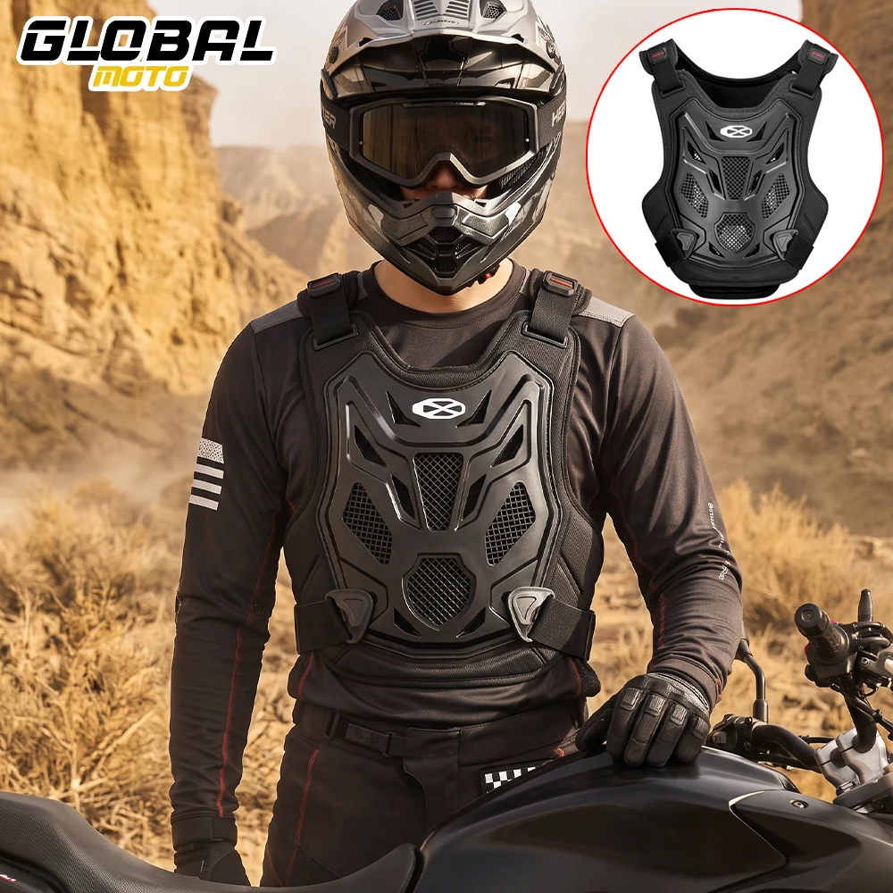 Men's Motorcycle Armor Vest Motorbike Riding Jacket Armor Wear-Resistant Motocross Full Body Armor Pants Protective Equipment