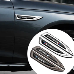 2Pcs Metal 3D Car Styling Side Fender Body Decoration Badge Stickers For BMW M Performance E90 E60 E39 E87 G20 X1 X2 X4 X5 F20