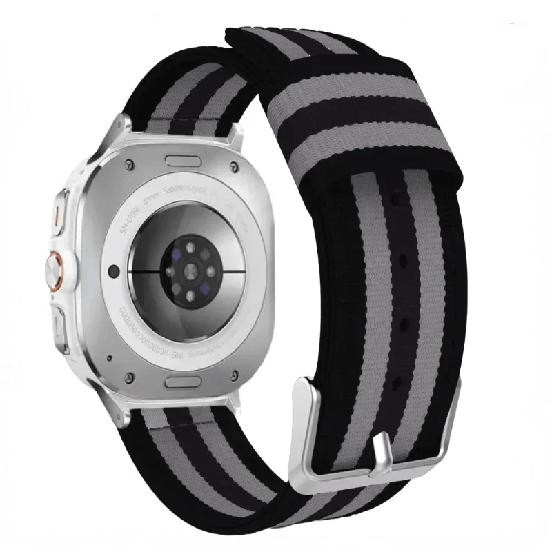 Canvas Nylon Strap for Samsung Galaxy Watch Ultra 2025 47mm Bracelet Accessories for Galaxy Watch 8-7 Ultra 47mm Belt Wristband
