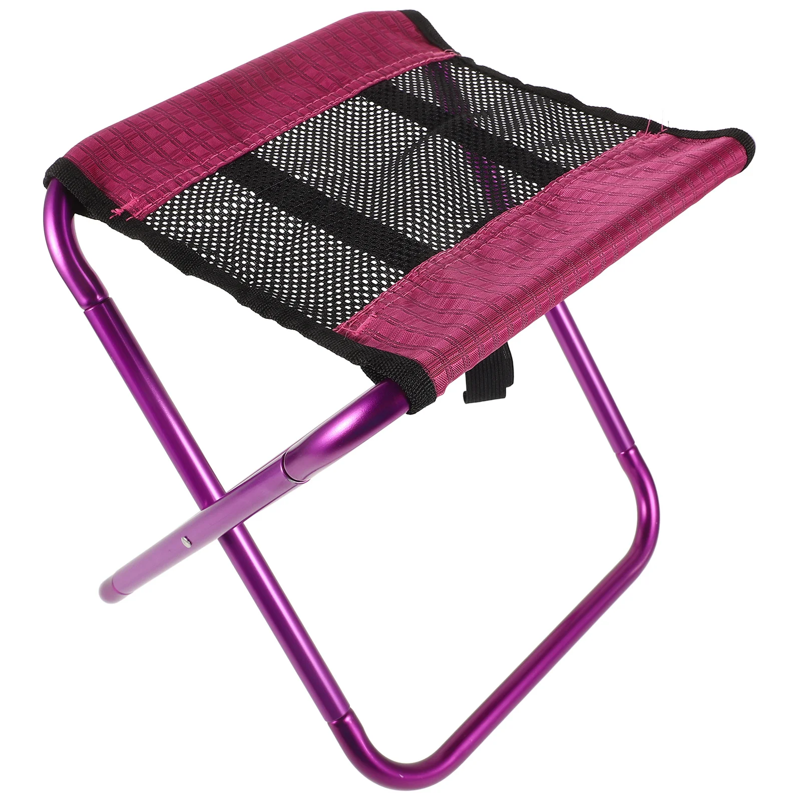 

Portable Outdoor Folding Stool Lightweight Compact Fishing Hiking Camping Chair Durable Oxford Fabric Metal Easy Carry