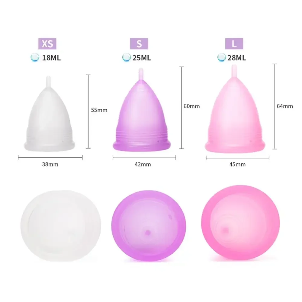 Feminine Hygiene Period Cup Excellent Menstrual Cup of Medical Silicone Menstrual Cup  Menstrual Collector for Menstrual Period