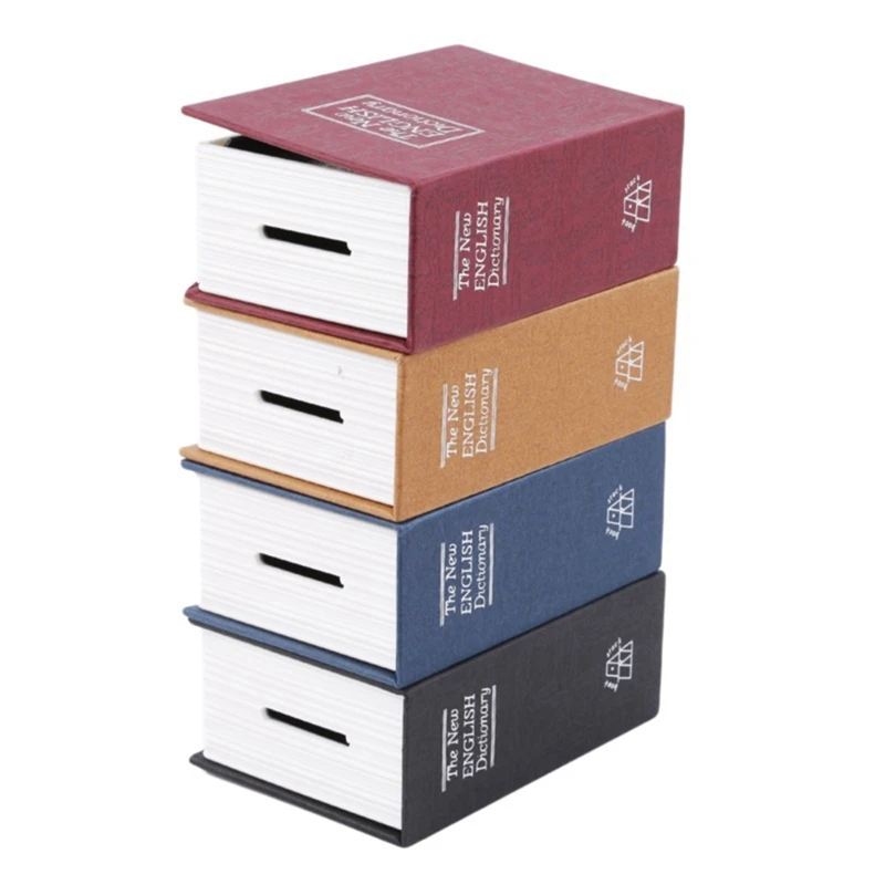 Safe For Money And Jewelry That Imitates The Look Of A Book And Is Perfect For Home And Office Easy To Use (Mini Red)