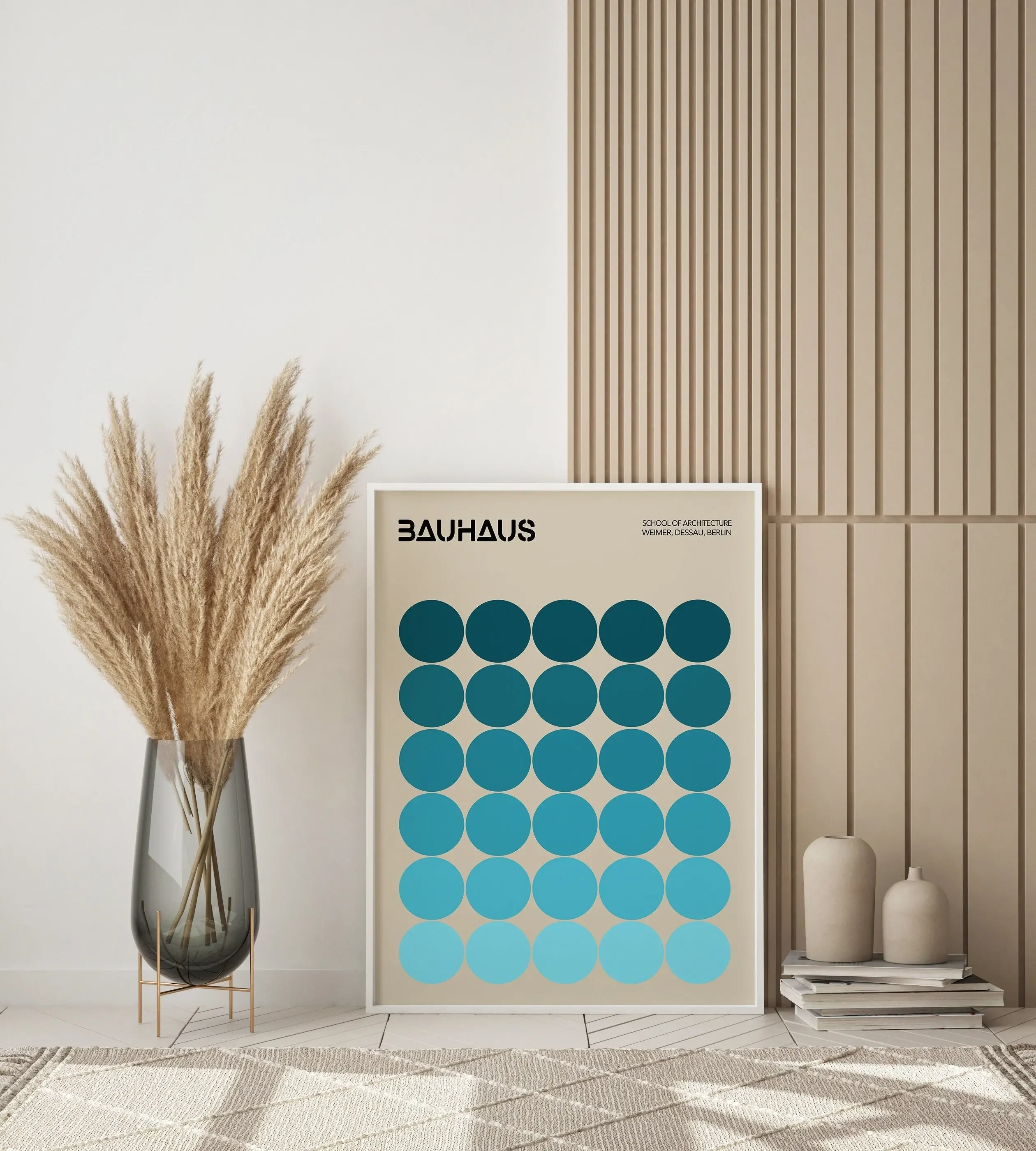Abstract ​Line Pattern Modern Exhibition Wall Art Canvas Bauhaus Painting Nordic Poster And Print Pictures For Living Room Decor