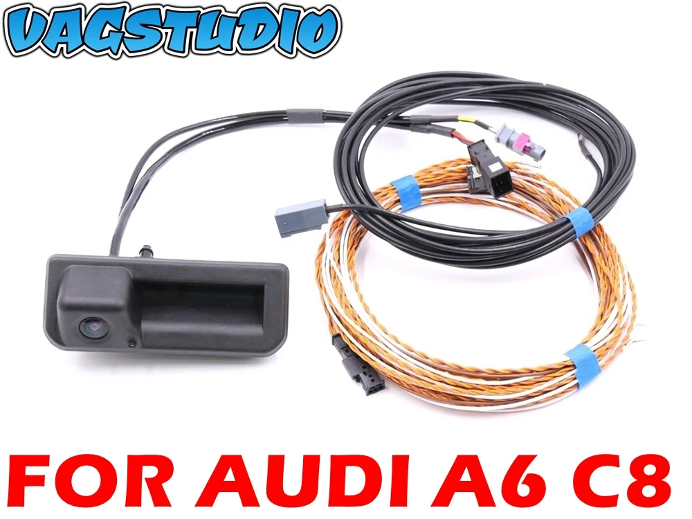 FOR AUDI A6 C8 High Line Rear View Camera With Guidance Line + Wiring Harness