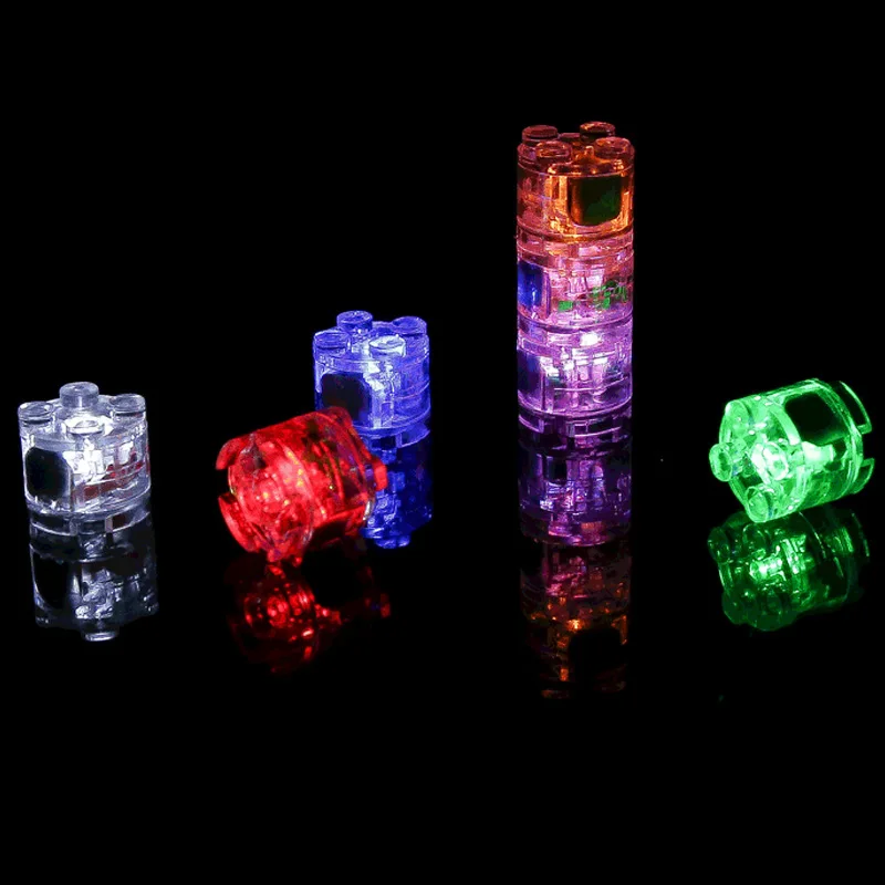 3941 6143 MOC Brick Round 2x2 LED Light MOC Building Blocks Multicolor Flash Lighting Parts Bricks Toys Compatible With LEGO