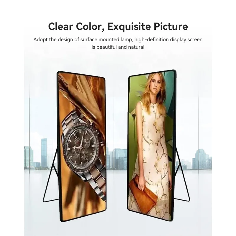 Commercieel draagbaar winkelcentrum LED-scherm P2.5 poster digitale signage en displays winkelpui LED-scherm