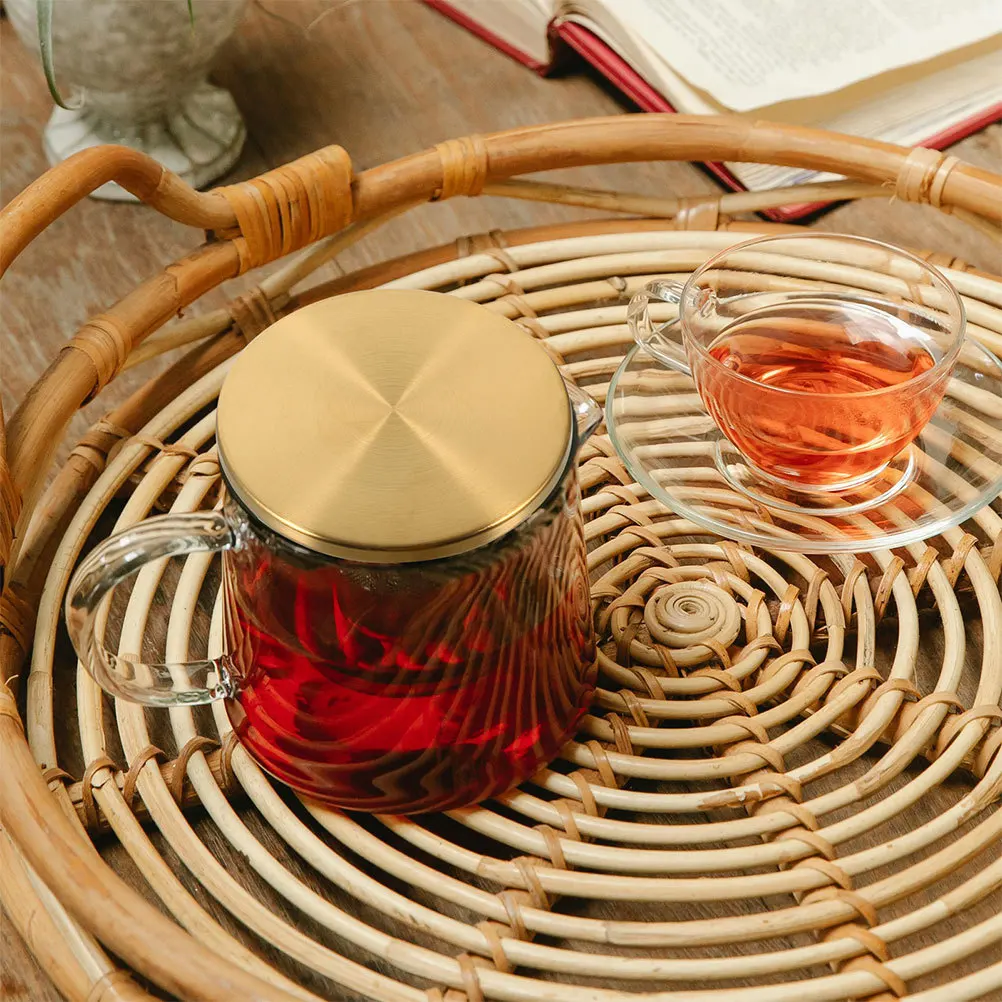 

2pcs Stainless Steel Water Lids Replacement For Glass Coolers Tight Seal Leak-Proof Cover Cold Juice Tea Cooling Water