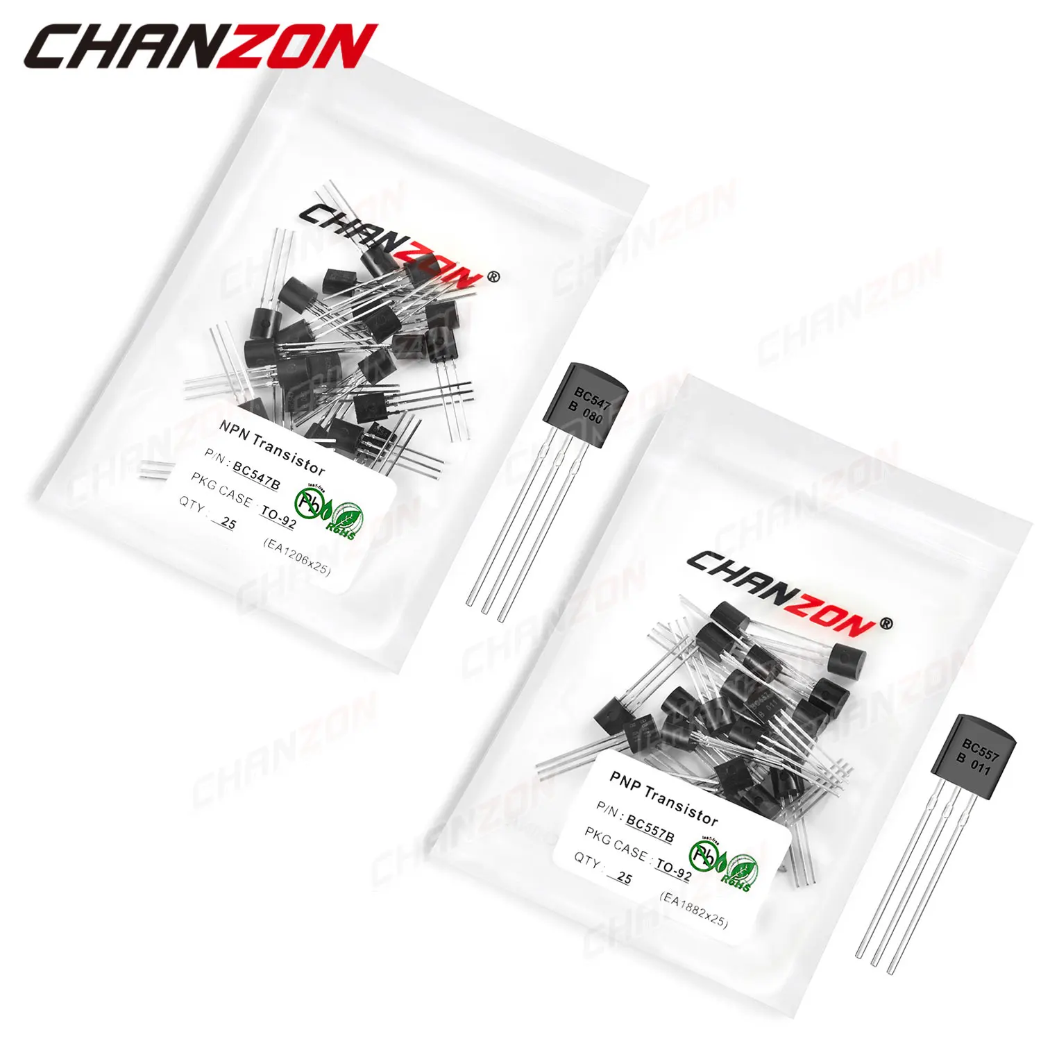 50Pcs (25PCS BC547B…