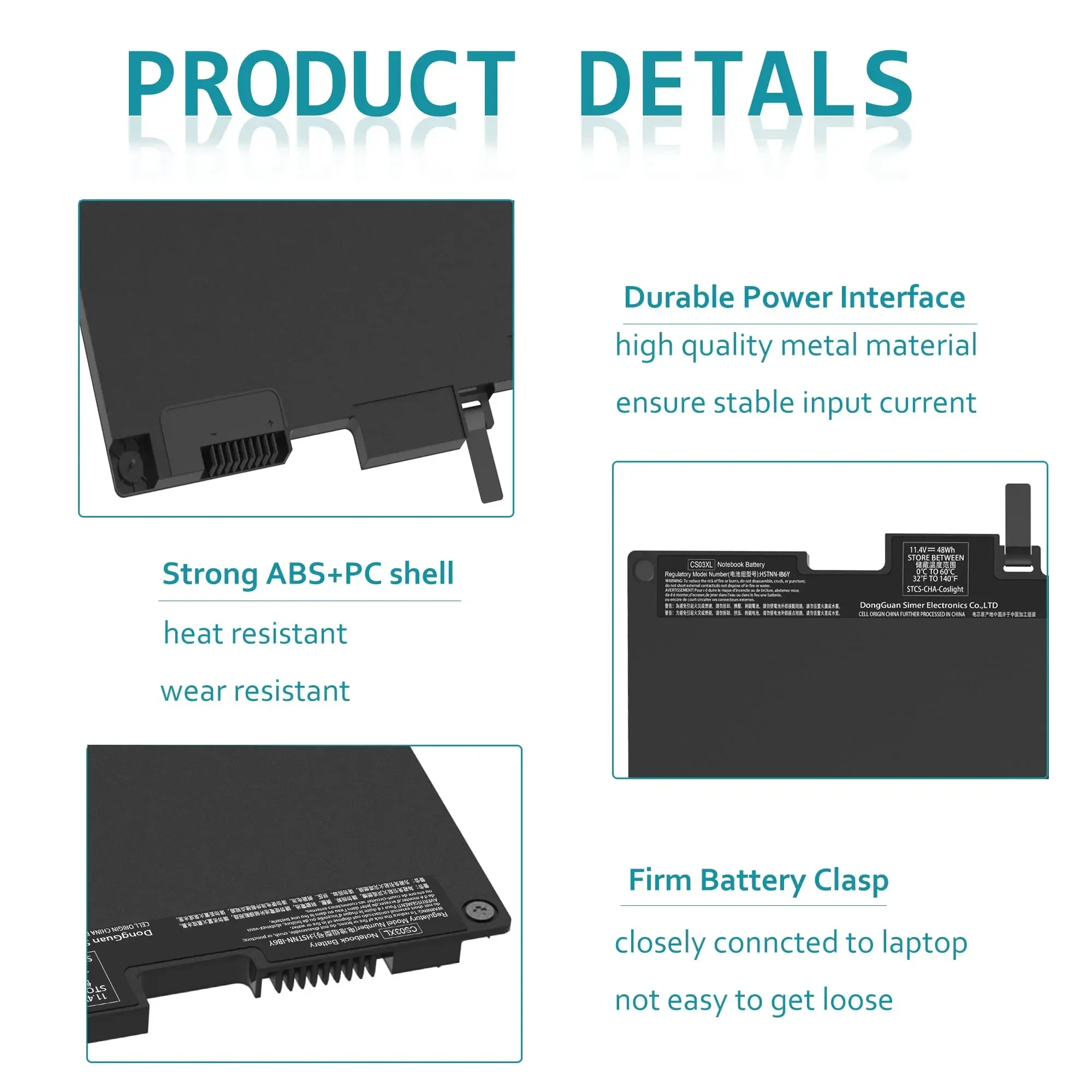 CS03XL Laptop Battery for HP EliteBook 840 G3 848 G3 850 G3 755 G3 745 G3 EliteBook 840 G4 848 G4 850 G4 755 745 G4 800231-141