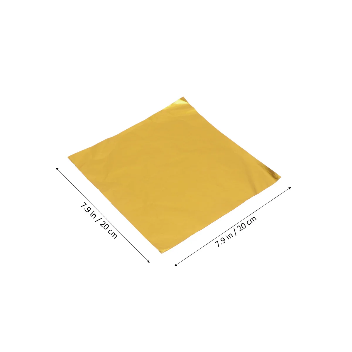 

200 Pcs Tin Foil Paper Durable Safe Golden Aluminum Candy Chocolate Packing Foil Chocolate Wrapper Wrapper Party Gift