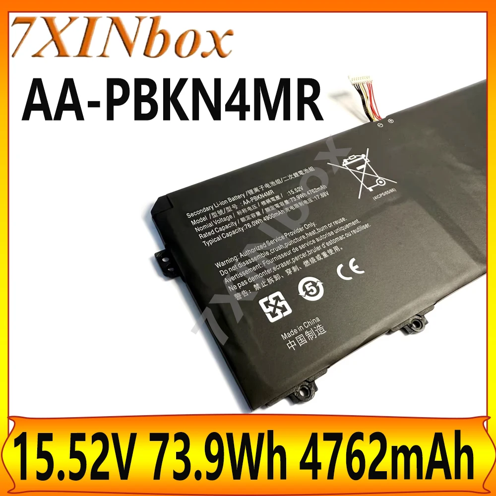 

7XINbox AA-PBKN4MR 15.52V 73.9Wh 4762mAh Laptop Battery For Samsung Book3/4 Pro 16 360 NP960QFG NP960XFG NP964QFG free tools