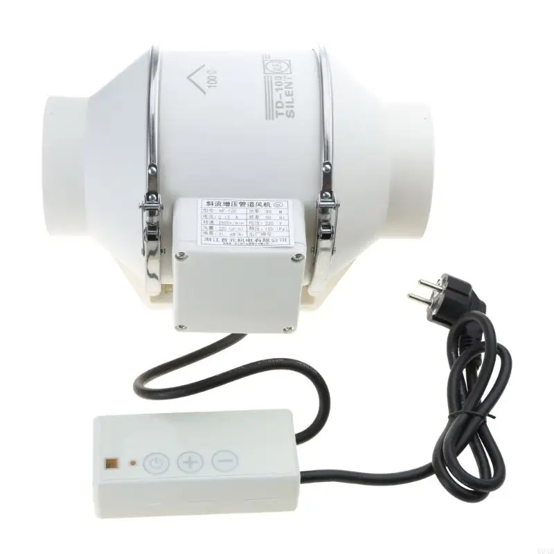 D0AB 3/4 นิ้วพัดลมผนังหน้าต่างห้องน้ำติดตั้งห้องครัวห้องน้ำในบ้านแบบอินไลน์