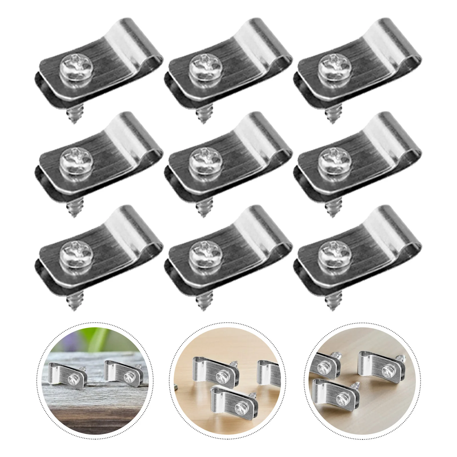 

100Pcs Aluminum Wire Fence Clips Metal Heavy Duty Fence Clamp Fasteners for Livestock Wire Panel Garden Cage Repair