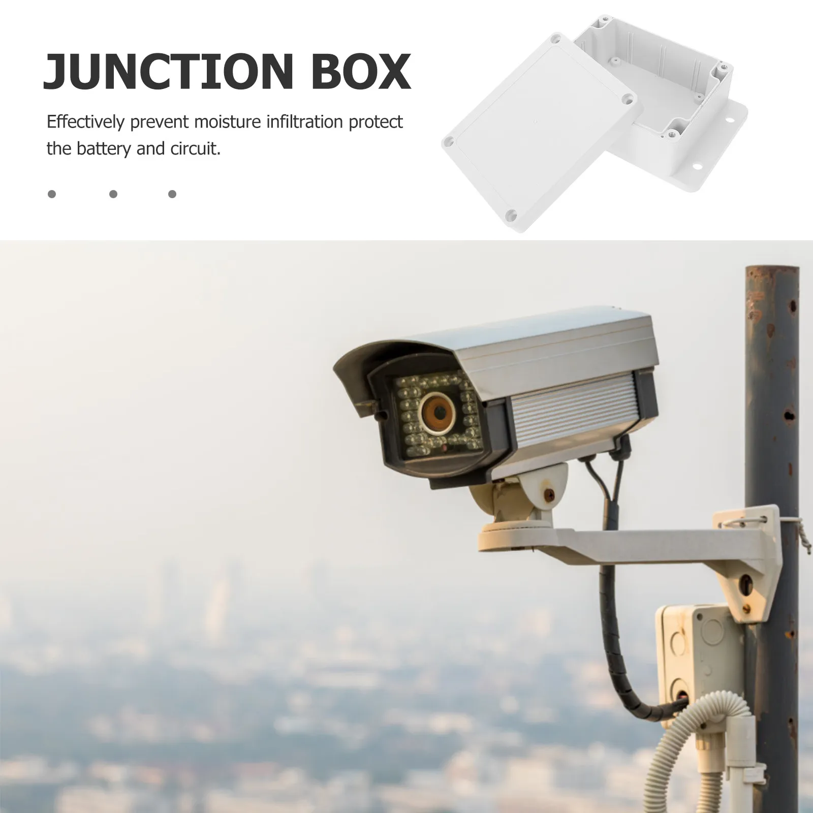 Outdoor Housing Plastic Waterproof Flame-Retardant Electrical Junction Box Monitor Terminal Box for Outdoor