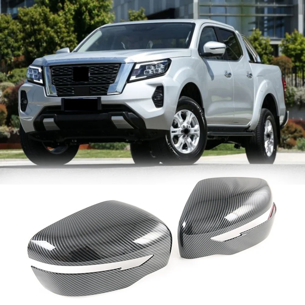 Car Rear View Mirror Cover Side Mirror Cap for Nissan Navara NP300 2019 2020 2021 2022 Carbon Fiber