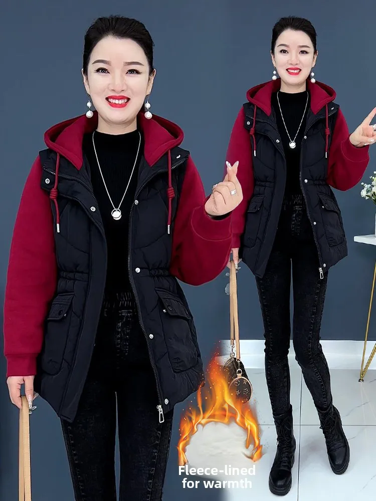 한국 슬레 커뮤터 티엔드 오르트 자에트 여성 겨울 아우터 캐주얼웨어 대형 사이즈 패셔너블 지퍼 클로저 코튼...