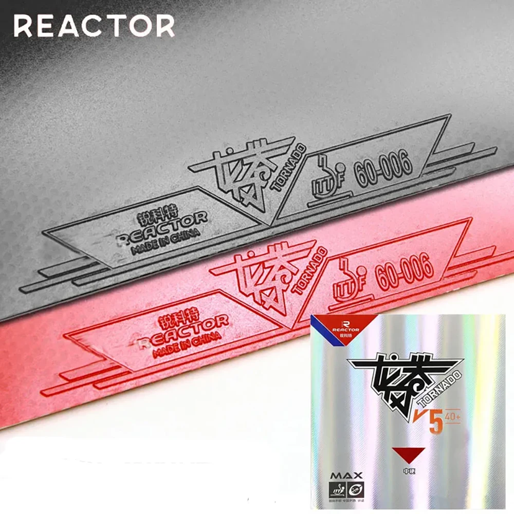 REACTOR Tornada V5 Table Tennis Rubber Sticky Loop Attack Ping Pong Rubber Medium Hard With Max Internal Energy Sponge