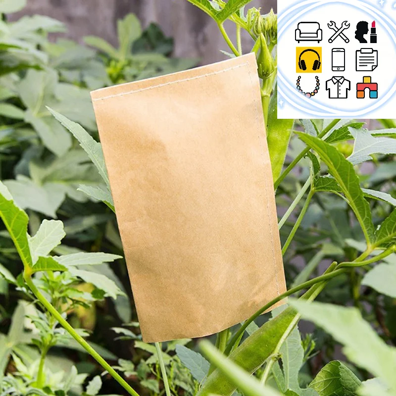 100Pcs Kraft Paper Seed Protective Envelope Storage Bags Mini Envelopes Packets