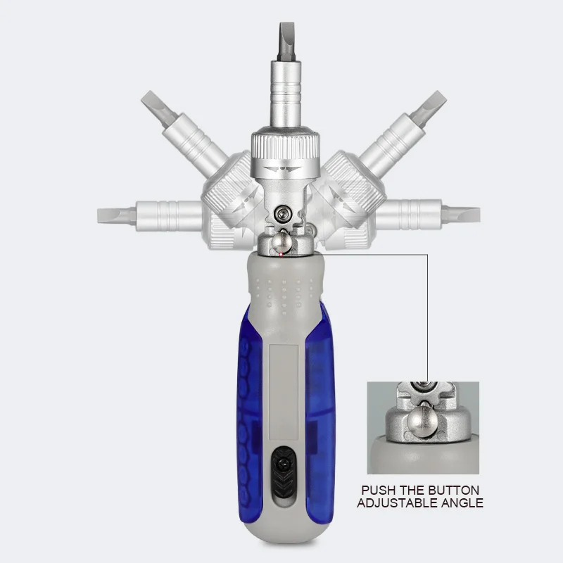 Newshark-Magnetic Chave De Fenda Bit Set, Precisão, Elétrica, Tri Asa, Torx, Chaves De Fenda Kit, iPhone, Computador, 15 em 1