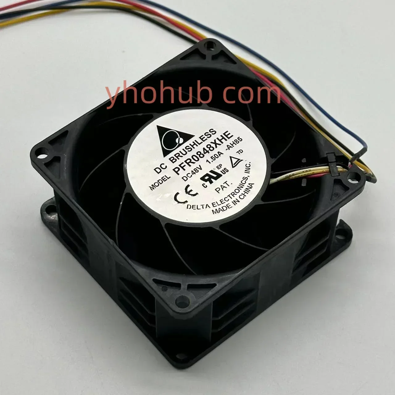 デルタエレクトロニクス-pfr0848xhe-ah85-dc-48v-150a-80x80x38mm-冷却ファン