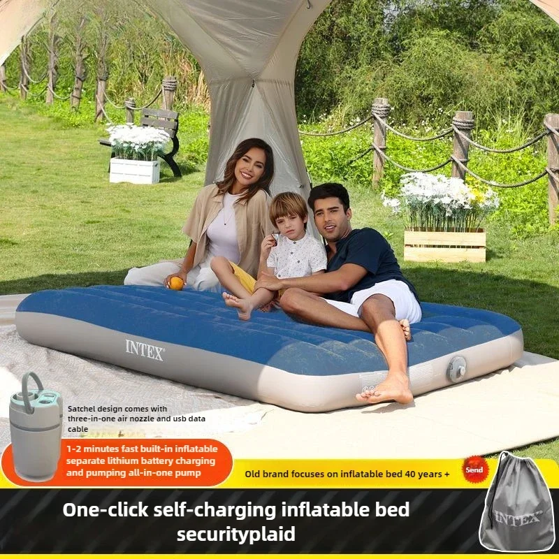 

Automatic Inflatable Mattress Outdoor Double Air Mattress Bed Single Household Folding Built-in Lithium Battery Pump Mattress