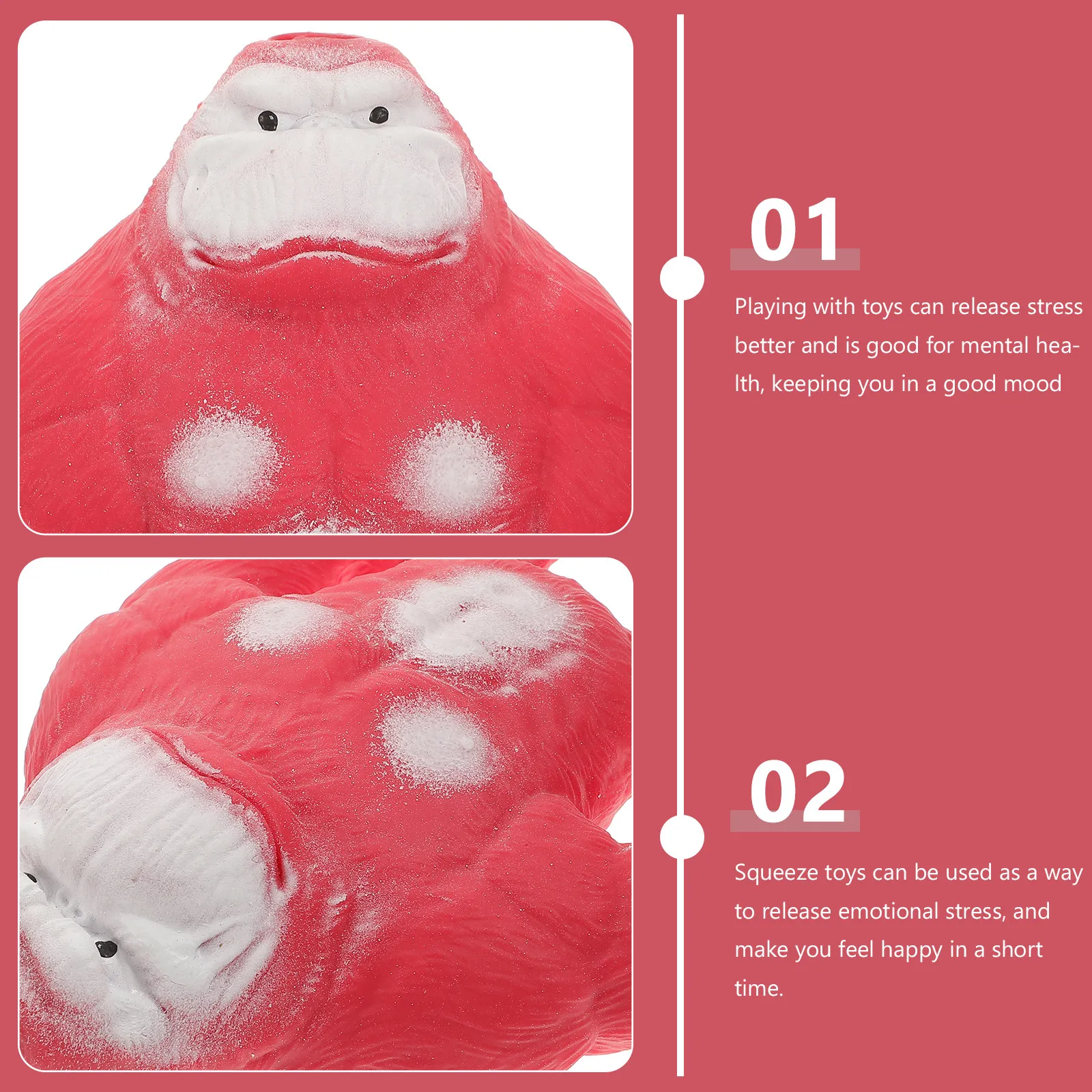 

Мягкий антистрессовый мяч-обезьянка Gorilla Decompression для снятия стресса, сенсорная игрушка для детей и взрослых