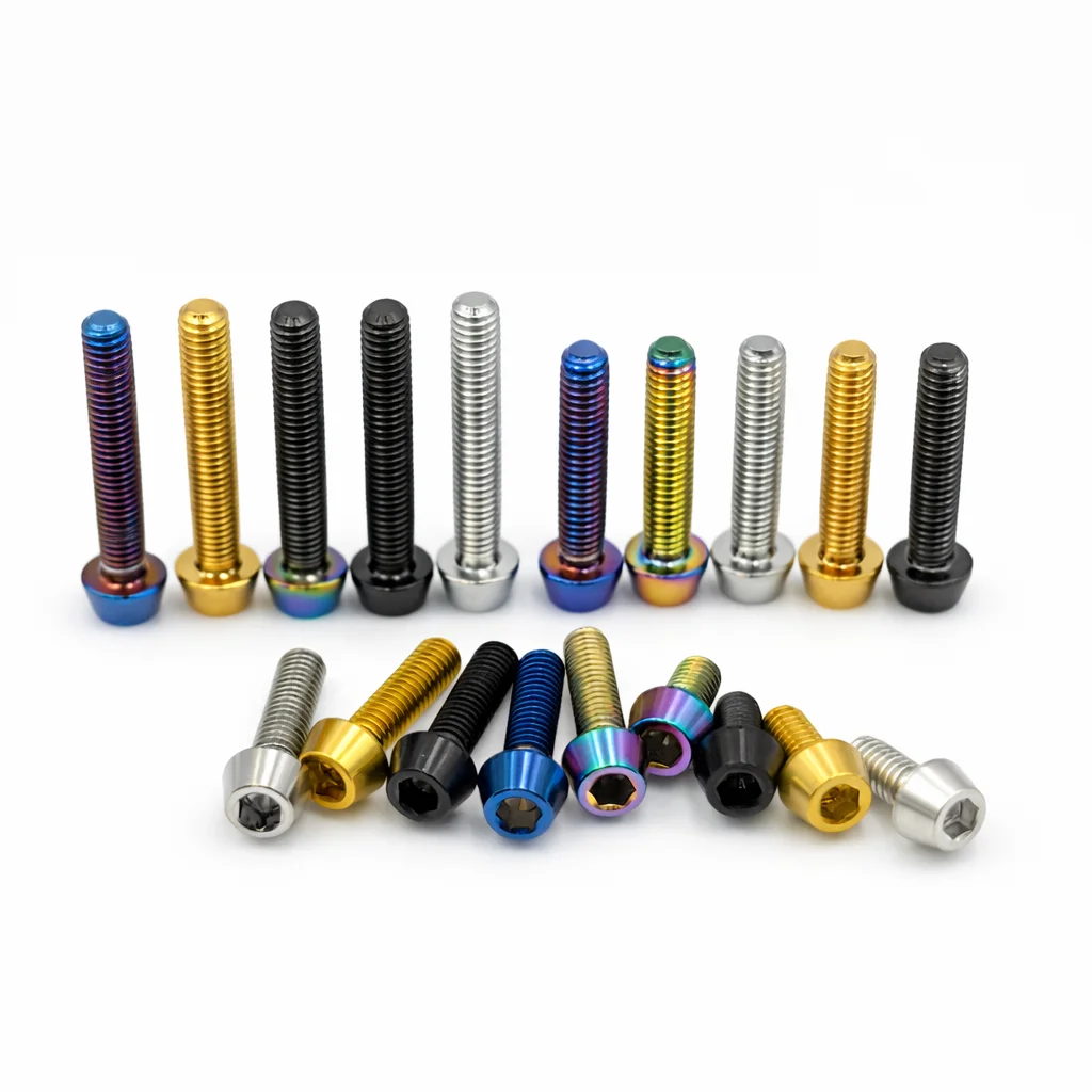 

M4 Titanium Hex Socket Cap Screw Bolt Lightweight Fastener 8mm 15mm 20mm 25mm CNC Bike Motorcycle Repair Tool