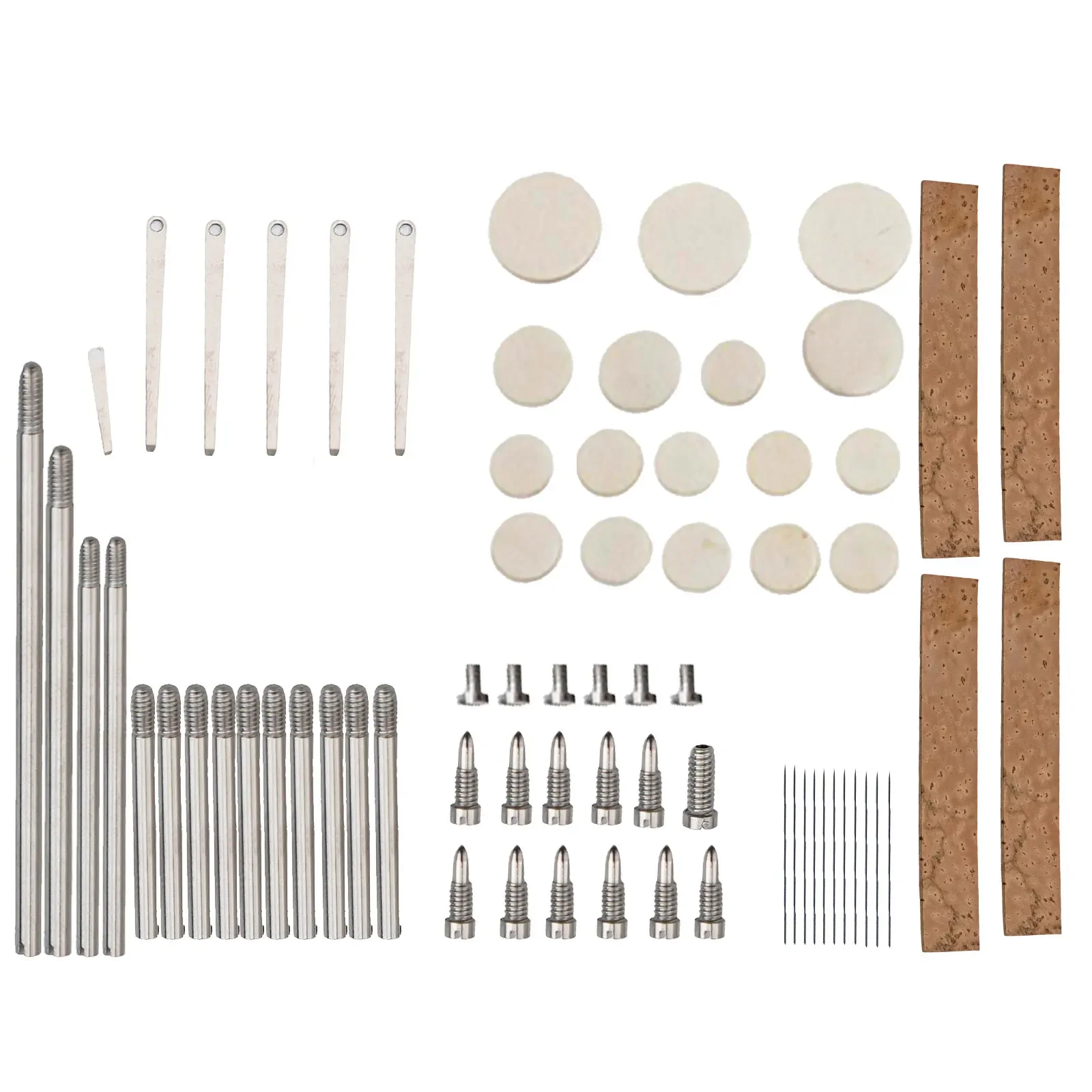 Clarinet Maintenance Tools Brown Silver Clarinet Repair Kit Frequent Use High-quality Metal Proper Tension And Responsiveness