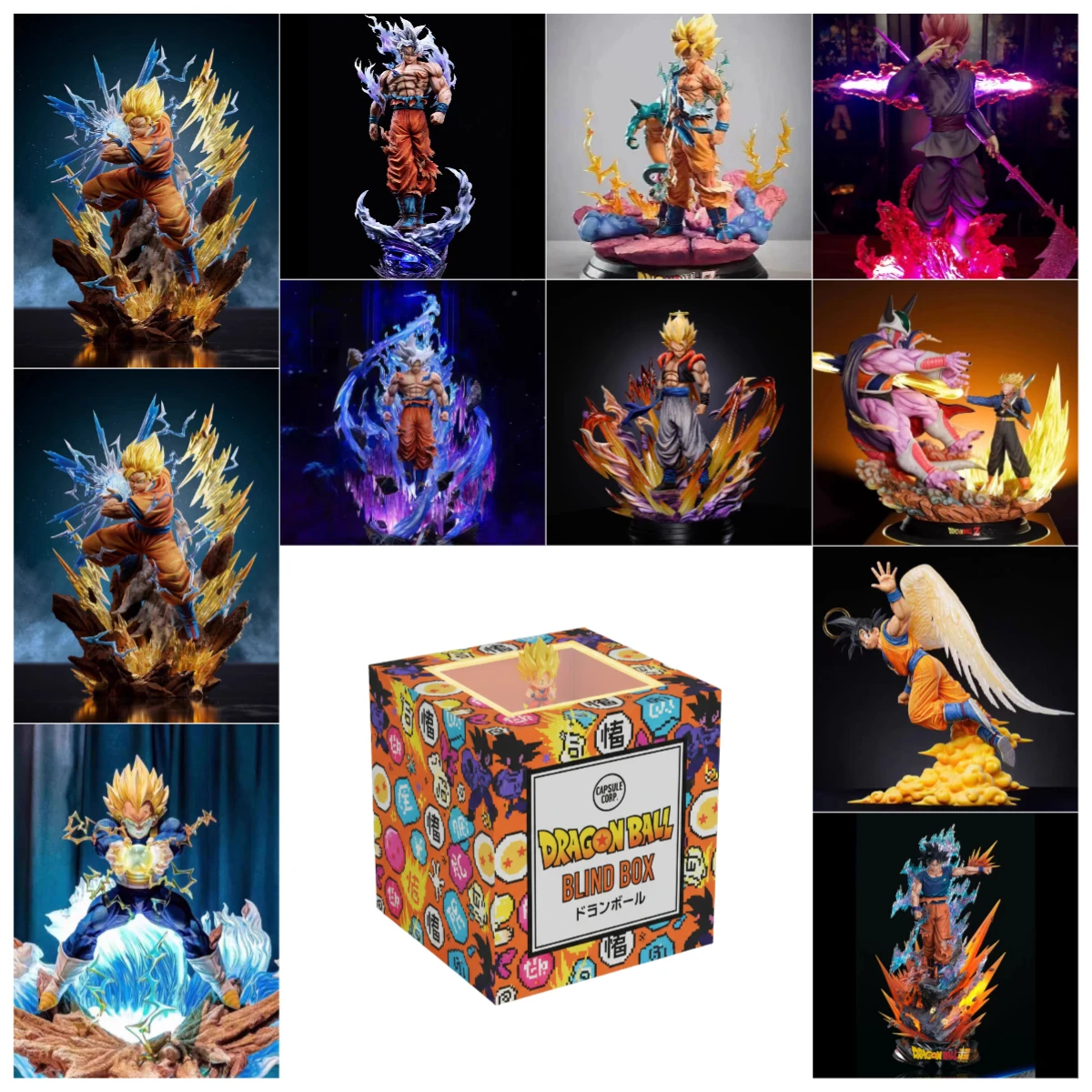 

Коллекционные мини-фигурки Dragon Ball в закрытых коробках: милые аниме-куклы, загадочные игрушки-сюрпризы для декора рабочего стола и для фанатов