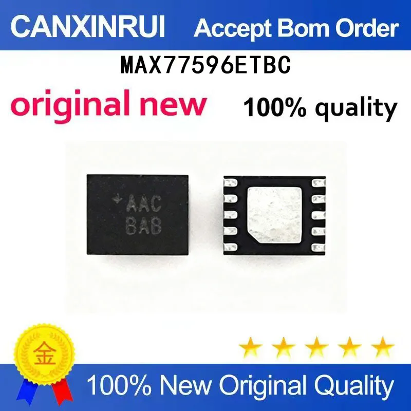 (5-100 Pieces) Brand new screen printed AAC BAC MAX77596ETBC QFN spot chip IC