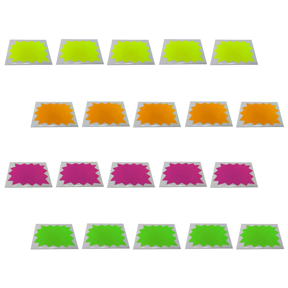 

2 шт., 2 пакета, яркие цветные съемные наклейки-ценники, клейкие этикетки без остатка клея для супермаркетов, розничных магазинов, этикетки для файлов