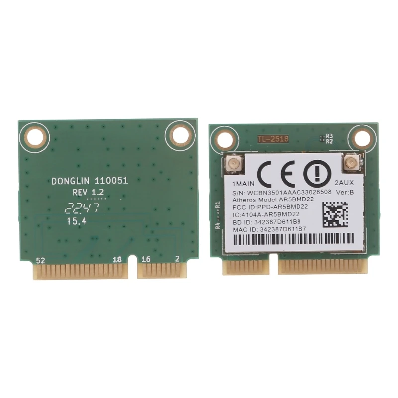 Melhore a conectividade do seu laptop com placa Wifi AR5BMD22 compatível com slot PCIE do sistema operacional Win7 Win8 Win10