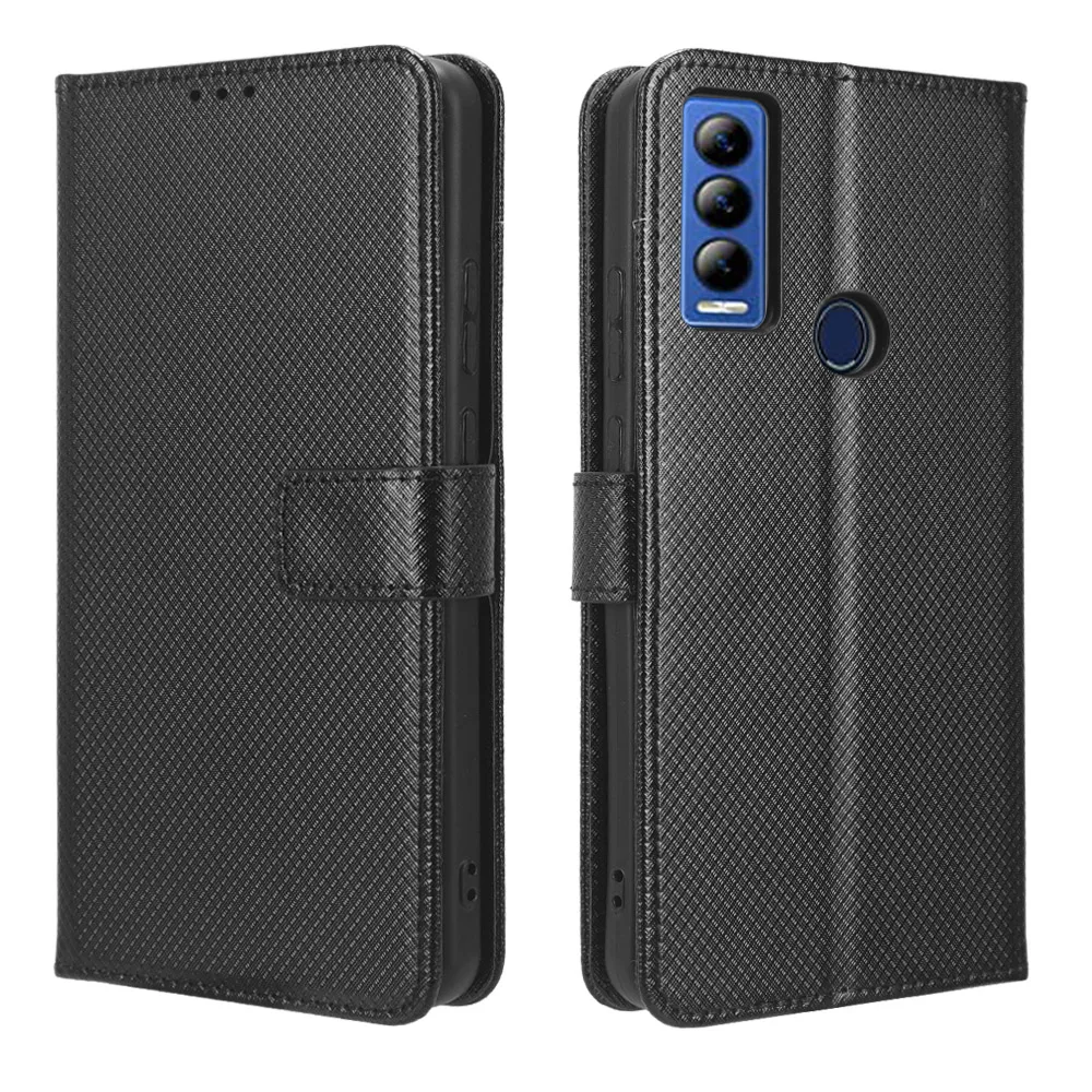 Para Cricket Ovation 3 funda de lujo con diseño de diamante y piel de cuero PU con soporte tipo billetera para Cricket Ovation3 bolsa para teléfono