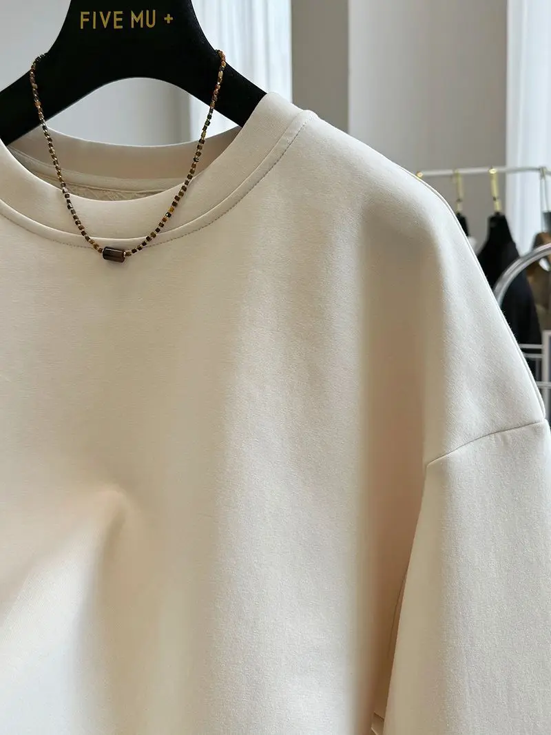 New Style Lace Splicing Fake Two-piece Pullover O Neck Sweatshirt For Women Spring Autumn Loose Top Fashion Casual Solid Hoodie