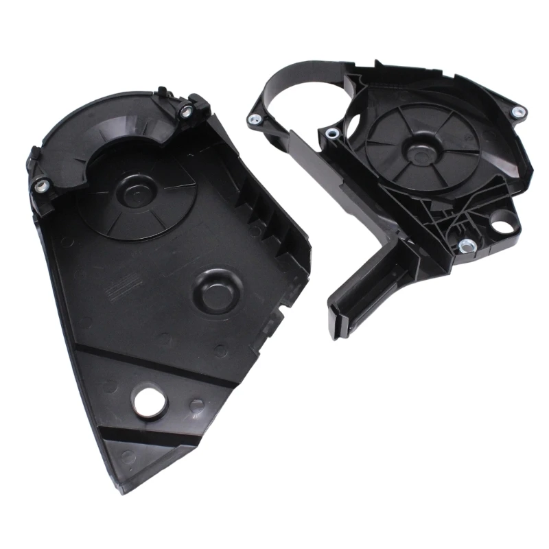M76E 026109175A Zahnriemenabdeckungssatz, schwarzer Kunststoff-Steuerbereich-Schutzabdeckungsbaugruppe für Motorreparatur und – Detail 1