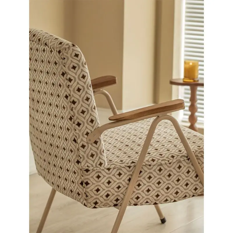 Household small apartment leisure area balcony living room bedroom lazy table and chairs
