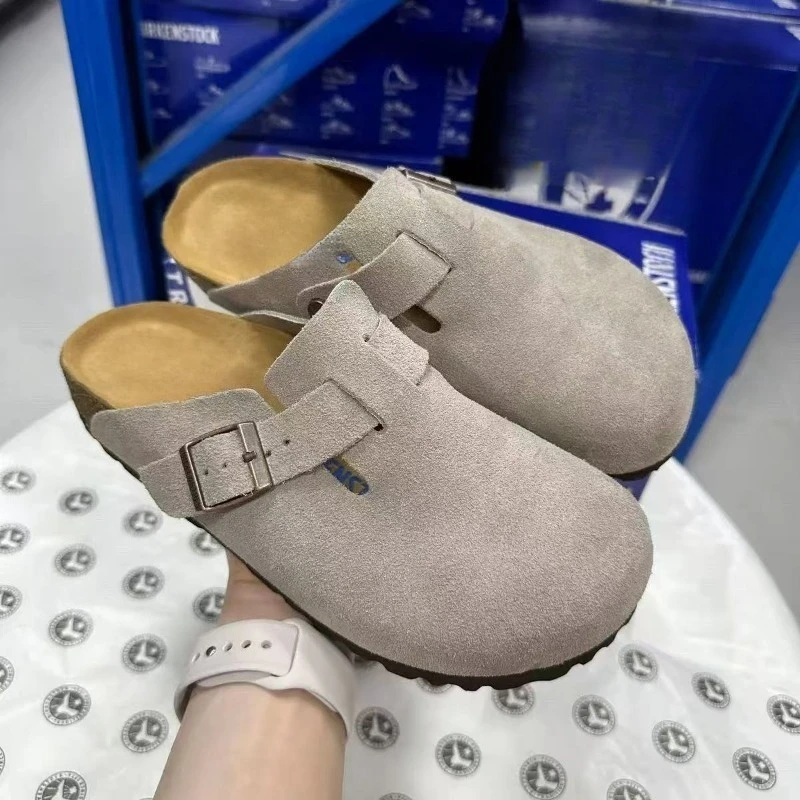 Modne skórzane sandały męskie i damskie w nowym stylu na rok 2026, antypoślizgowe, w stylu vintage, codzienne buty plażowe na wiosnę i jesień.