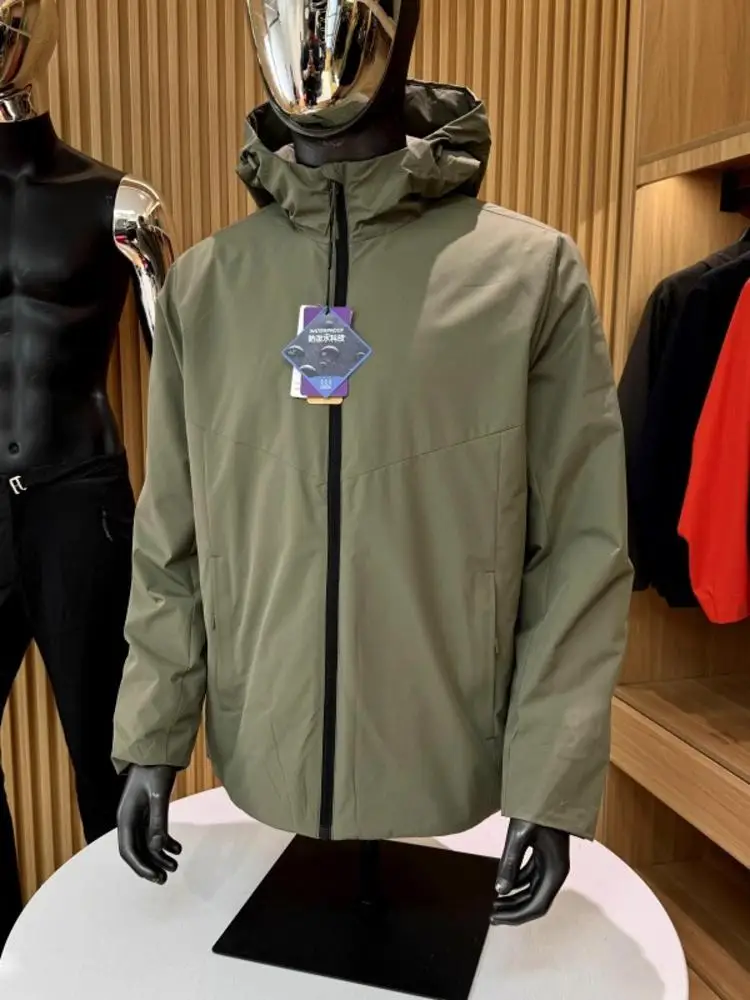 

High-End Outdoor Lightweight Warm Cotton Jaet Series Winter Hooded Windproof Waterproof Men's Faion Urban Sle Thiened...