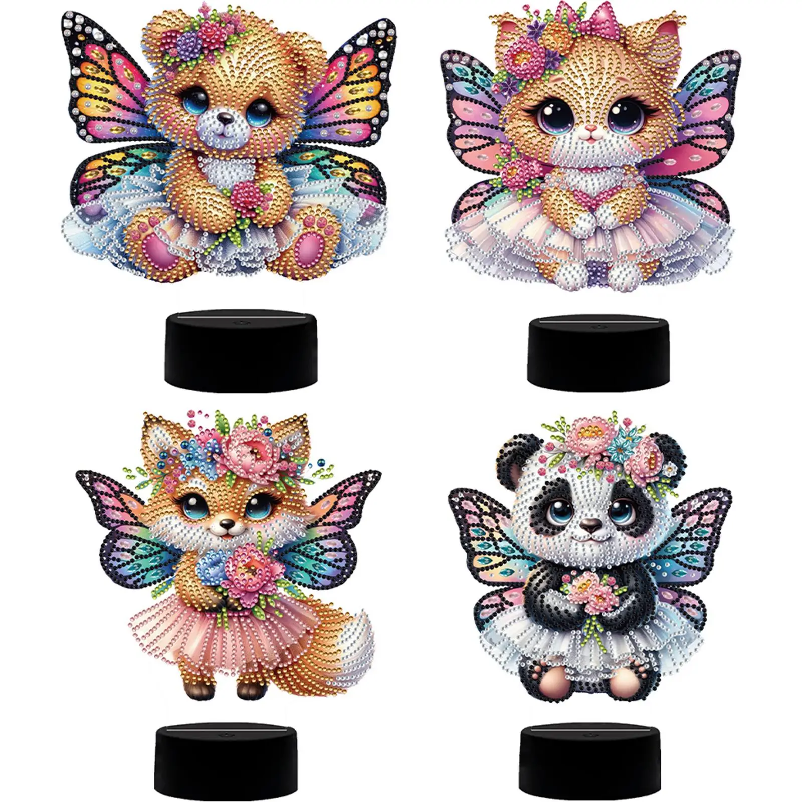 

Butterfly Animal Diamond Painting Night Light with Tools DIY Diamond Painting Table Lamp for Bedroom Living Room Home Office