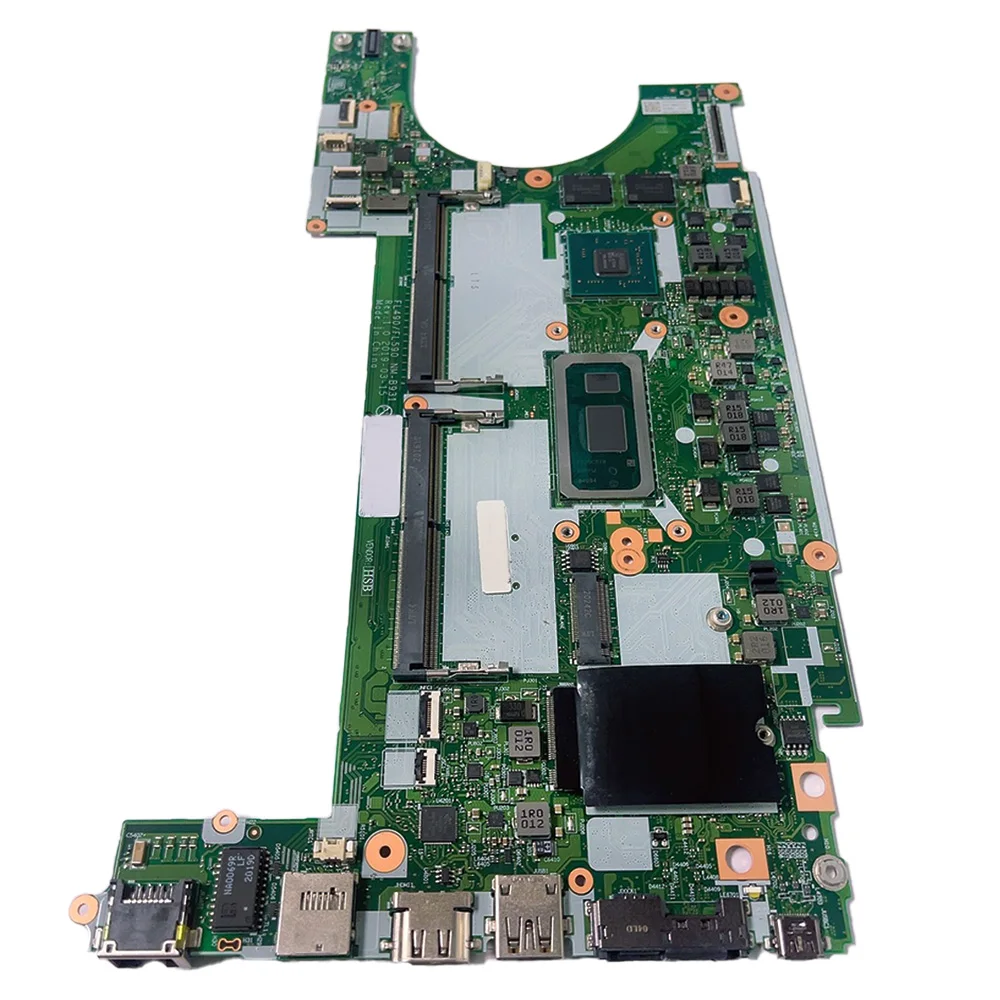 Laptop Motherboard For Lenovo ThinkPad L490 L590 AMD NM-B931 With CPU I5 8265U I7 8565U GPU R535 FRU:02DM280 02DM278 02DM279