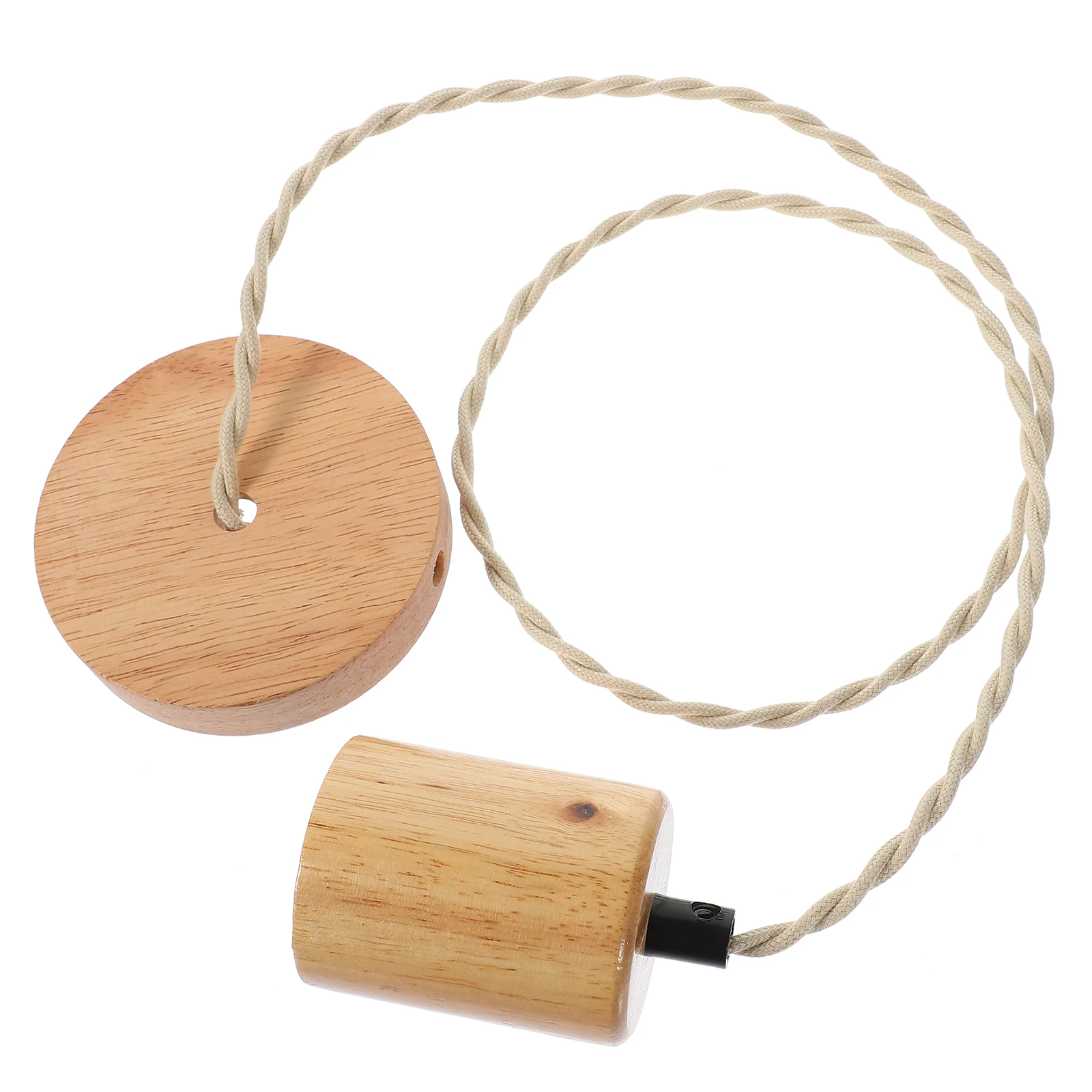 

Solid Wood Holder E27 Light Socket 1M Round Cup Pendant Kit For Bedroom Restaurant Pendant Light Fitting diy Lamp Parts