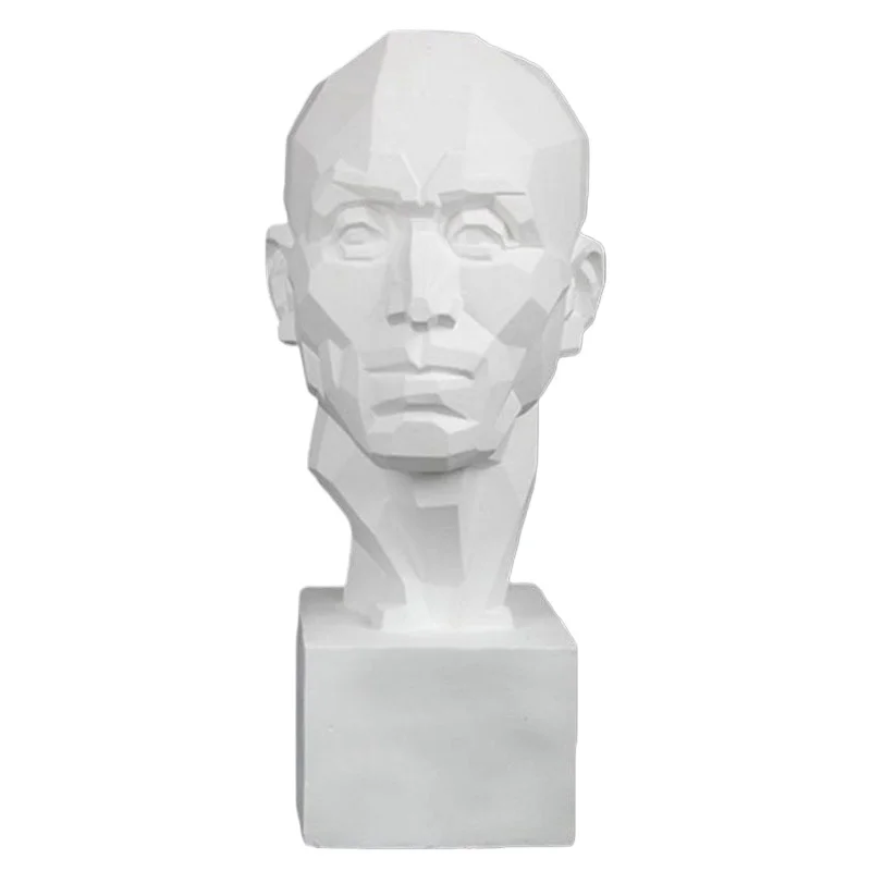 

Gypsum statue 53cm dissection head three-sided plaster head sculpture sketch art sketching teaching aids