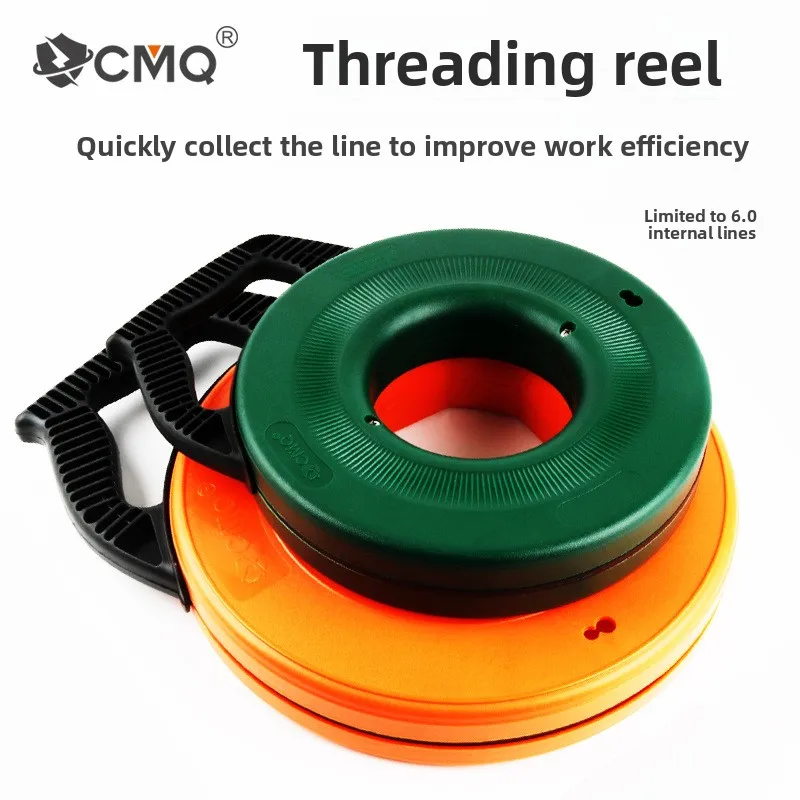 Electrician Cable Threader Wall Fish Tape Reel Puller Conduit Wire Pulling Tool