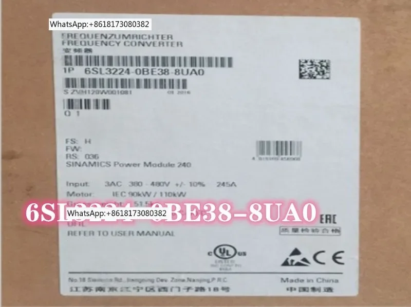 6SL3224-0BE32 33 34 35 37 38 41-2UA0 0UA0 7UA0 5UA0 8UA0 Brand new