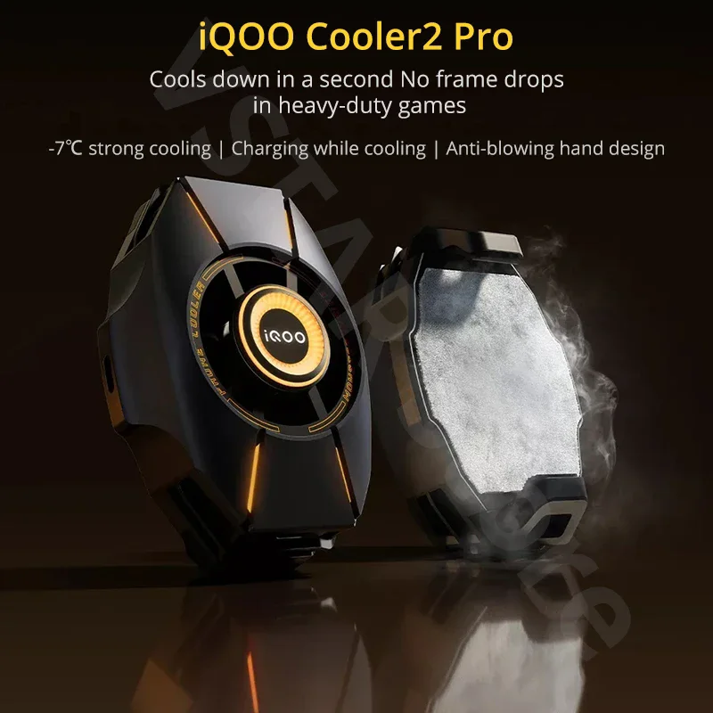 iQOO Cooler 2 Pro Cooling Fan iRA2335 Halo Light Gaming Phones Cooling Fan Smart FunCooler For Android iOS VIVO REDMAGIC